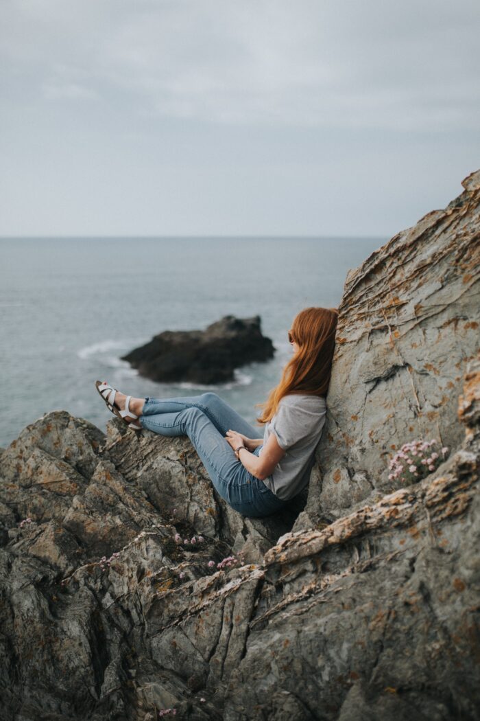 Walking by the sea